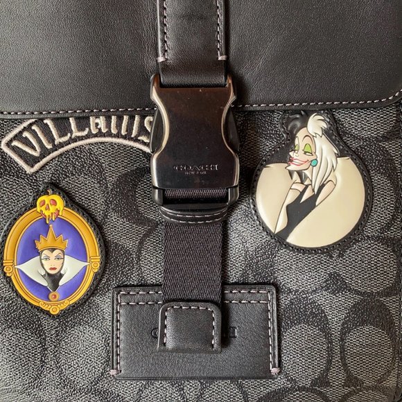 NWT Coach Disney X Coach Track Pack In Signature Canvas With Patches CC113 - Picture 7 of 11